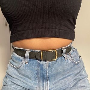 Black Jacob leather belt